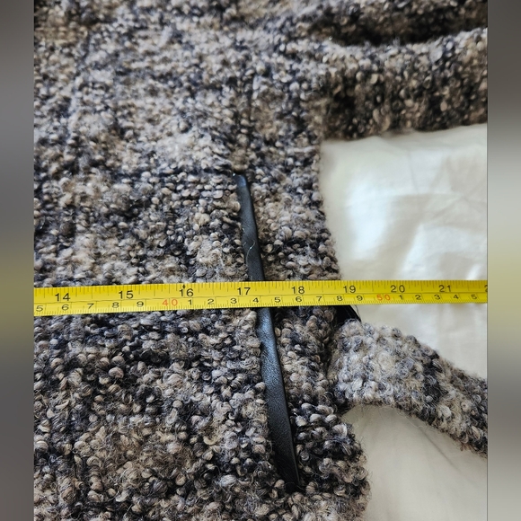 DIESEL Made In Italy Wrap Front, Tie Waist Blazer Jacket, Brown Black Size M - Picture 13 of 13